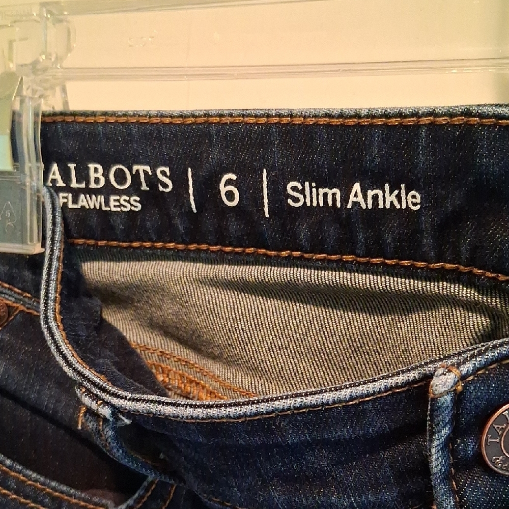 Talbots Dark Blue Slim Ankle Jeans - Picture 3 of 4